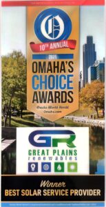 Best of Omaha Solar Services 10th Year